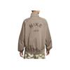 Nike Sportswear Collection Half-Zip Woven Raglan Comfortable Vintage Sweatshirt Women Sweatshirt Mink-Brown HJ0234-233