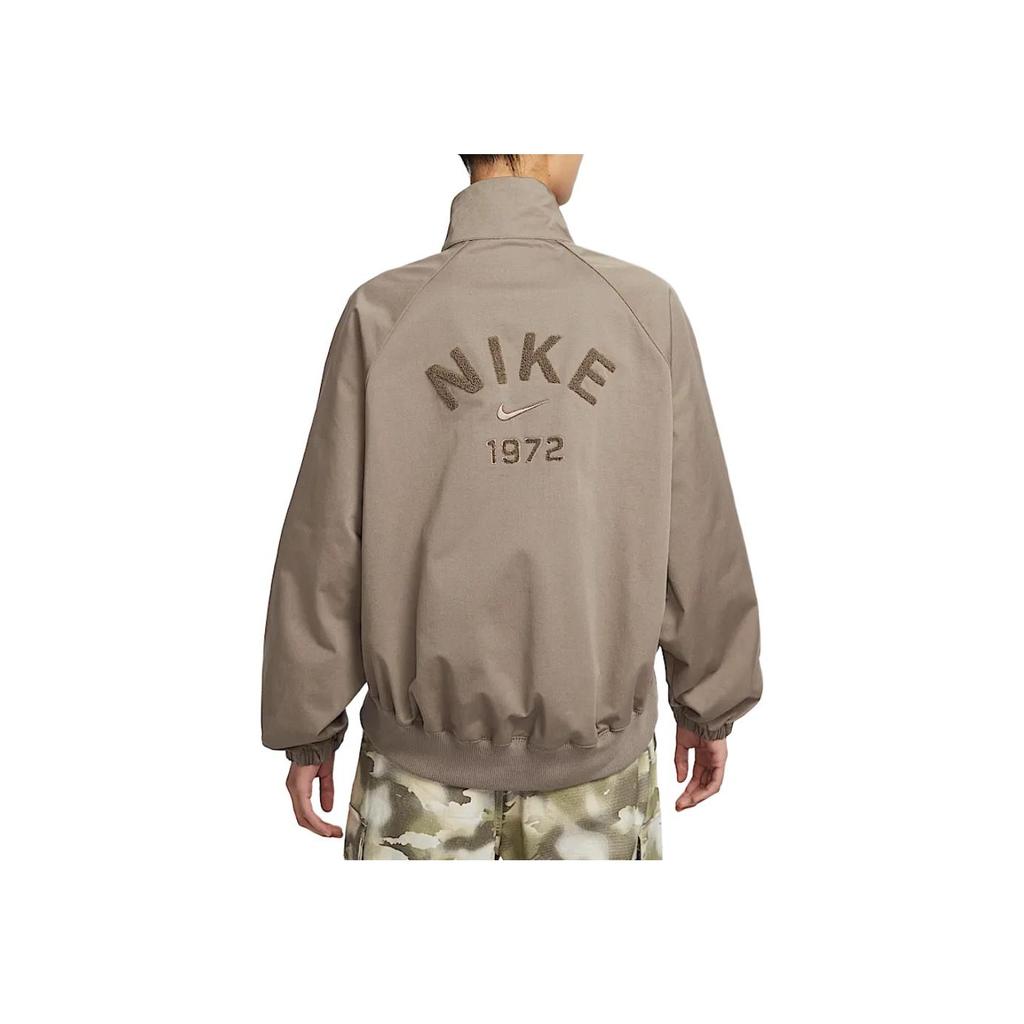 Nike Sportswear Collection Half-Zip Woven Raglan Comfortable Vintage Sweatshirt Women Sweatshirt Mink-Brown HJ0234-233