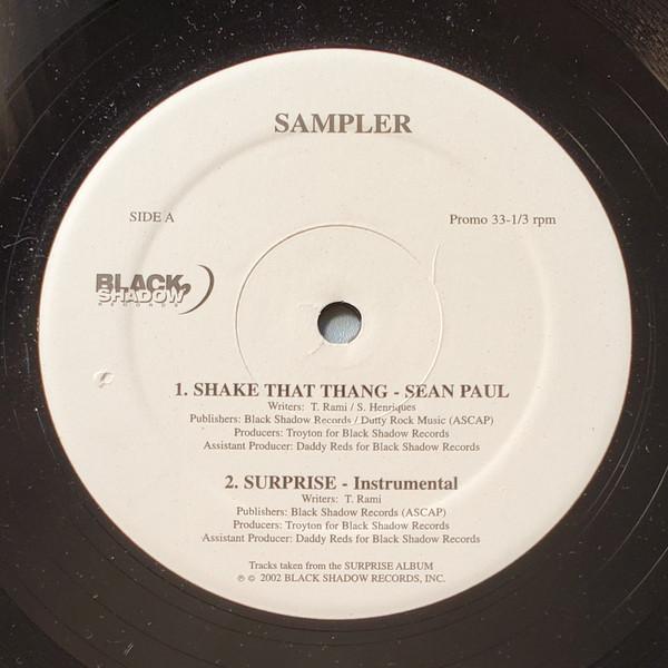 

12inch Record SEAN PAUL WAYNE WONDER MR. VEGA Surprise Sampler NONE Black Shadow Re 2002 US Reggae Ska Dub Used
