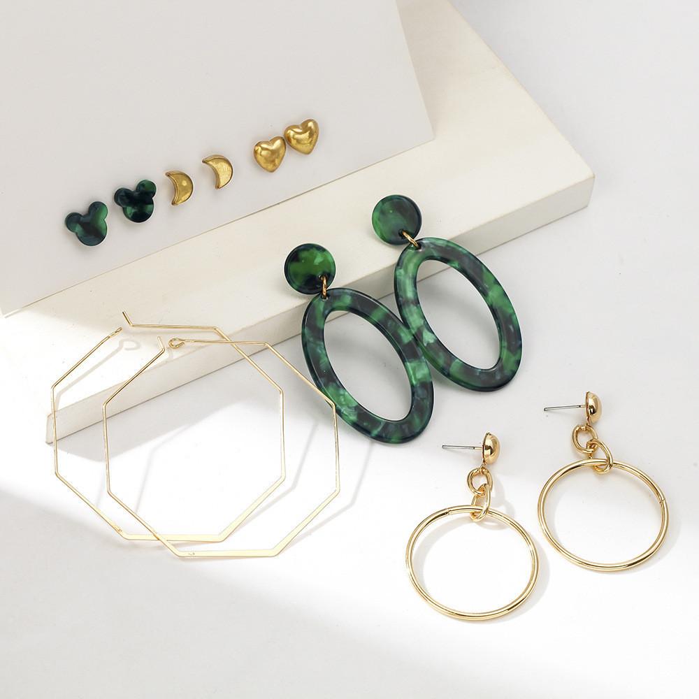 Alloy Elegant Geometric Earrings Unique Irregular Shape Earrings Celebrations For