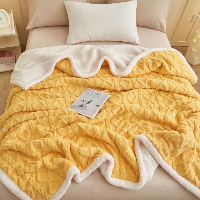 Jie Li Ya Double-Sided Tafu Velvet & Lamb Velvet Blanket