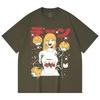 230 Gsm 100% Cotton Chainsaw Man V48 Power Cake Print Unisex Heavy Cotton T Shirt