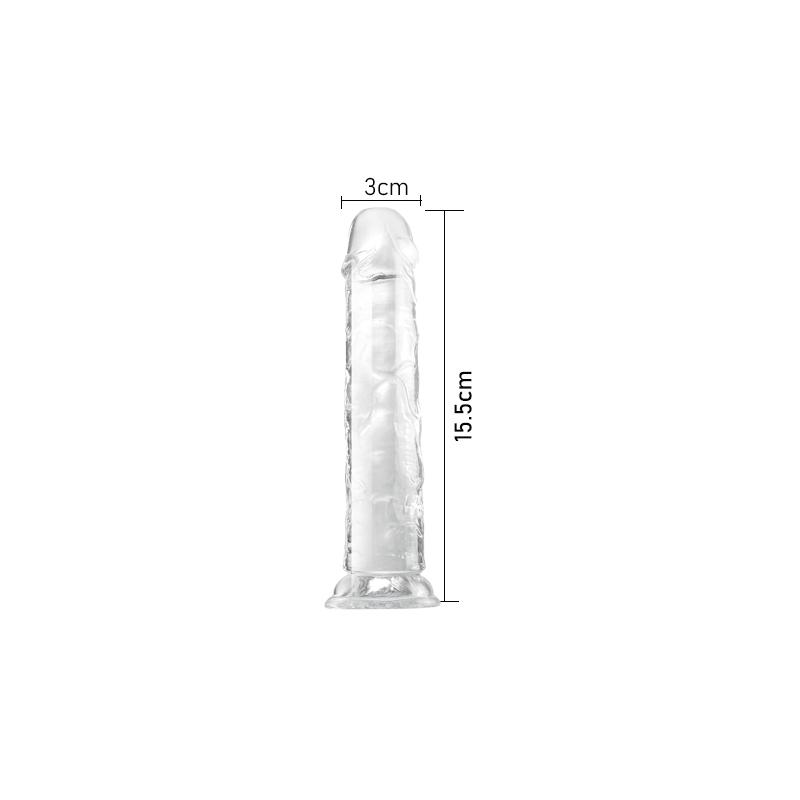 MoDi Realistic Dildo for Women Beginner Clear Dildo with Strong Suction Cup Hands-Free Play for Adult Sex Masturbator G Spot