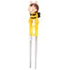 Baby Training Chopsticks Cute Animal Shape Soft Silicon Learning Chopsticks Helper for ChildrenYellow Bee
