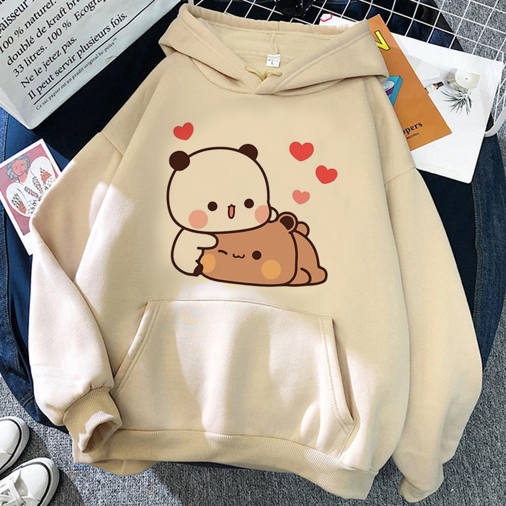 Lustige Cartoon Bubu Dudu Niedlicher Print Grafik Kapuzenpullover Anime Street Fashion Y2k Langarm Fleece Kapuzenpullover Herren Damen Paar Kleidung
