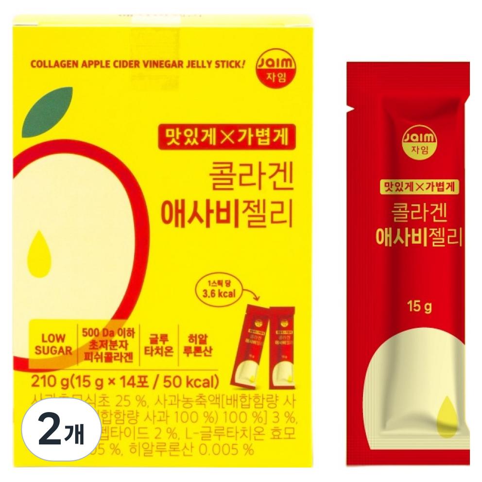 

jaim Желе с коллагеном и яблочным уксусом, 210 г, 2 шт.