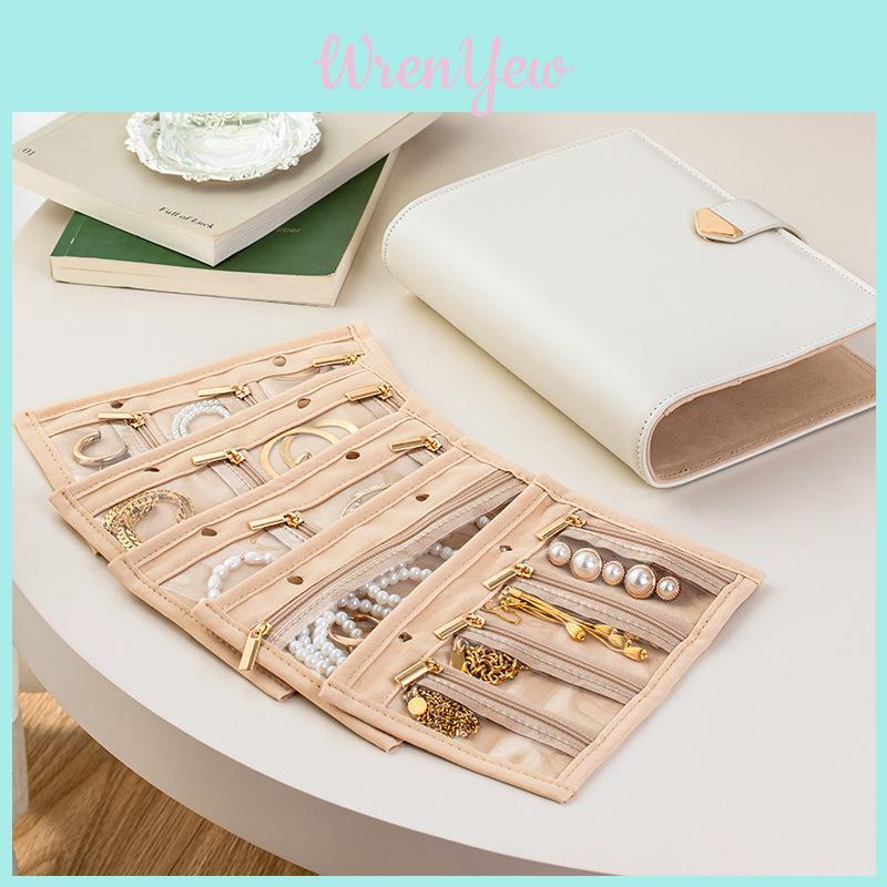 Jewelry Storage Box With Leather Material For Rings Necklaces And Earrings Organizer For Gift And Home Use