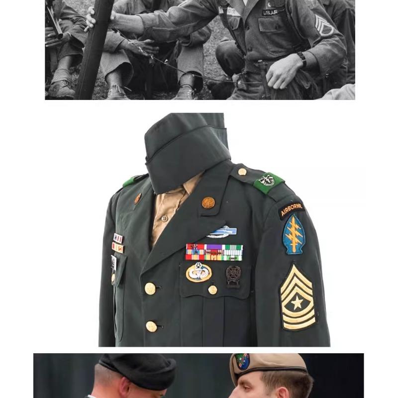 US Vietnam M65 Trench Coat Armband Embroidered Sergeant Major Sergeant Sergeant Shoulder Badge OG107 Shirt Badge TCU Badge