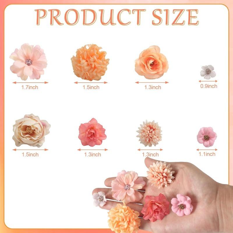Rose Mixed Artificial Flowers Silk Fake Flowers Heads for Home Decor Wedding Decoration DIY Craft Garland Gifts Box Accessories