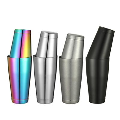 Cocktailshaker Boston Shaker: 2-teiliges Set: 18,6 oz gewichtet & 25 oz gewichtetes professionelles Barkeeper-Barwerkzeug