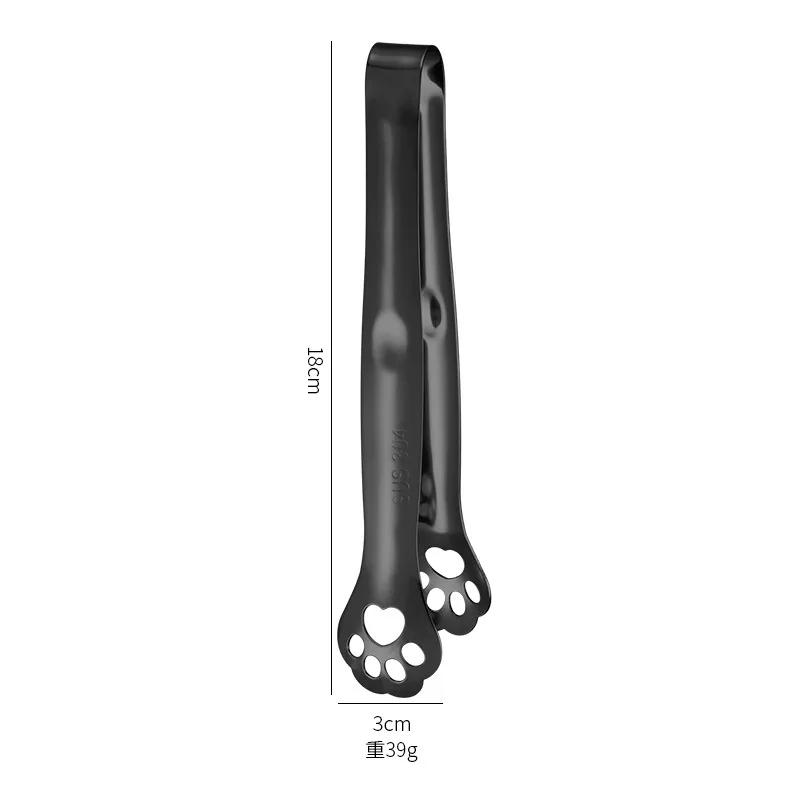 Creative Cat Claw Ice Clip 304 Stainless Steel Extended Ice Cube Clip Sugar Clip Thickened Bar Ice Cube Tongs Sugar Cube Clip