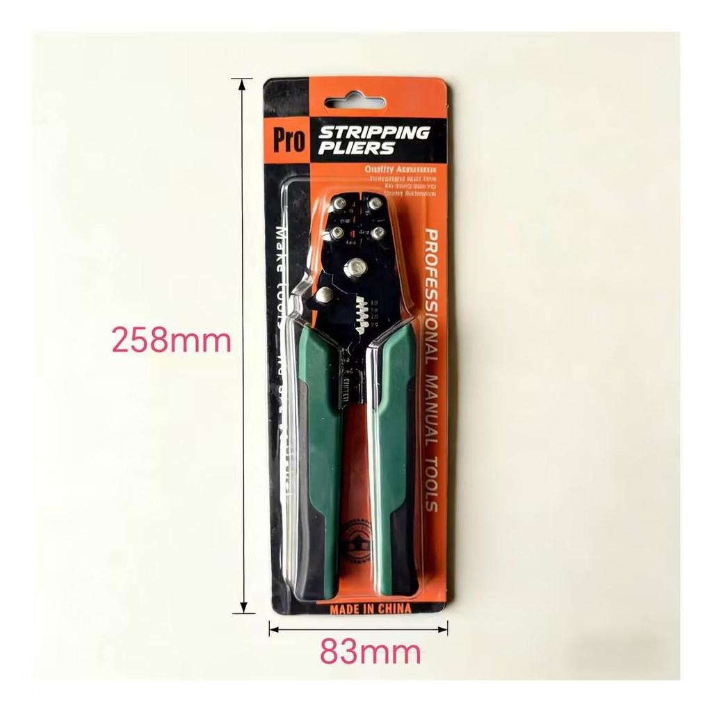 Sen Sheng Multifunctional Electrician Terminal Pliers - Manganese Steel Wire Stripper, Crimper, & Cutter