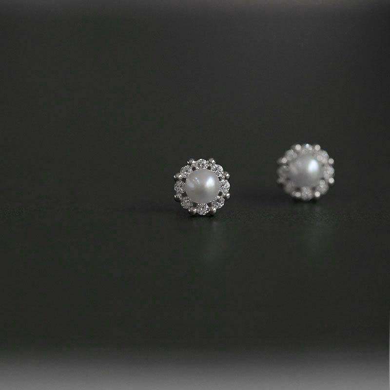 Ekskluzywny 14k złota biżuteria kolczyki z prawdziwego złota cyrkon perła Twist luksusowe kolczyki sztyfty dla kobiet Brincos Pendientes Bijoux