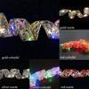 LED Lights Christmas Ribbon Xmas Tree Ornaments Christmas Tree Decorations Ribbon Bows Lights