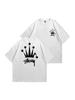 T-Shirt with Oversized Print Y2K Stussy Stusi Sk8 U2k