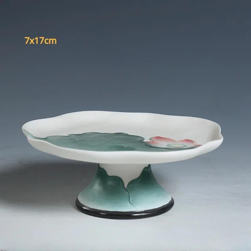 1pc Ceramic Household Buddhist Tools Set for Worshipping Buddha Statues, Guanyin Statues, Household Items Fruit Tray, Holy Water