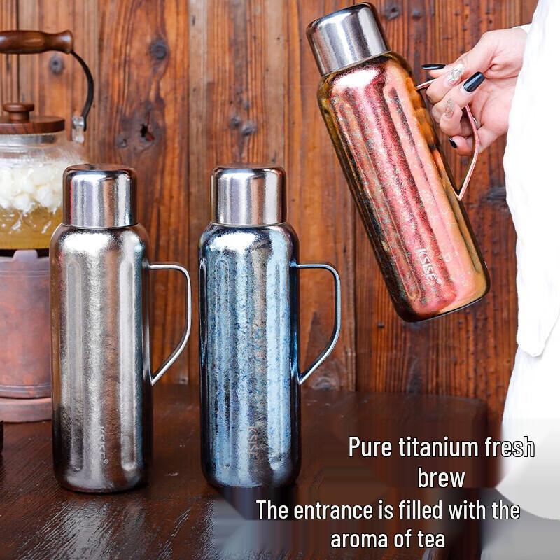 Kesaier Pure Titanium Insulated Tea Pot with Temperature Display