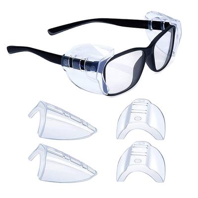 1 Paire de Lunettes de Sécurité Housse de Protection Pour Lunettes Protecteur Flap Shields en TPU Lunettes Latérales Transparentes Polyuréthane Latéral 12/17mm