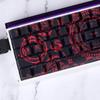 Side Printed Keycaps Intricate Pattern Theme for 60% 68% Mechanical Keyboards Heat Sublimation Printing