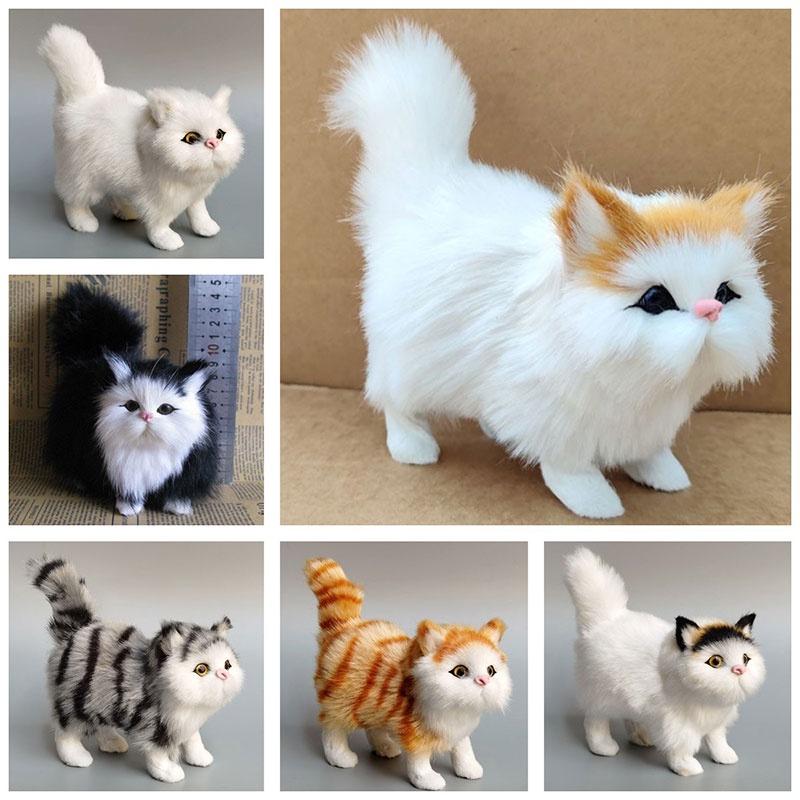 Realistic Plush Cat Toy Soft And Comfortable Decoration For Your Room Or Office 4.7 Inches