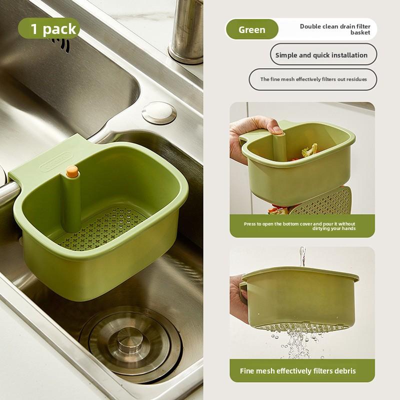 

Многофункциональная корзина-дуршлаг для кухонной раковины, предотвращающая засоры, слив пресс-типа, современный держатель для хранения белого, желтого и зеленого цветов