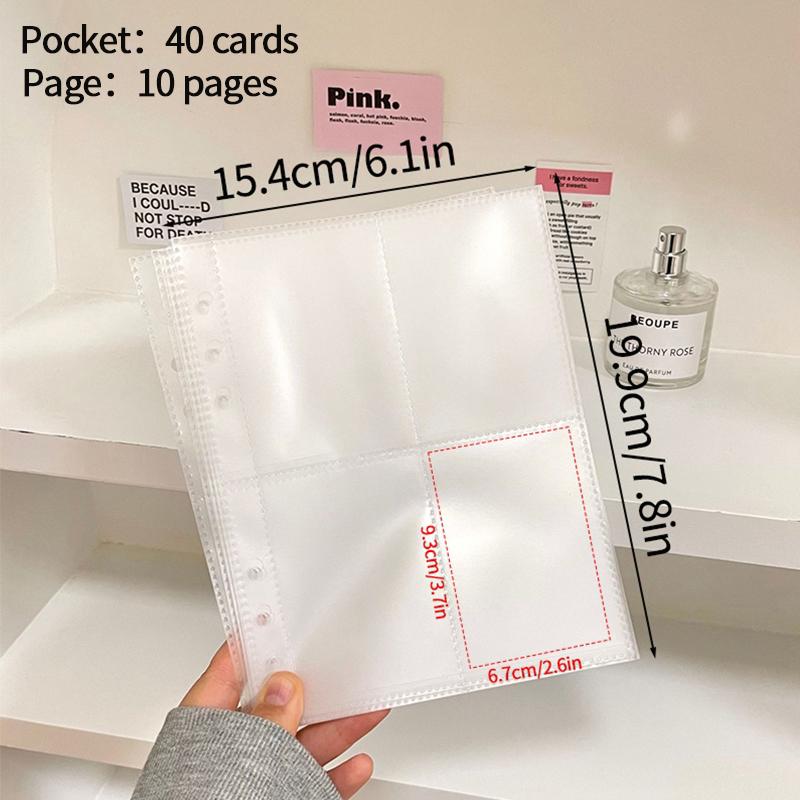 Kpop Photocard Holder Binder Machine Loose-Leaf Card Collection Book Butterfly Photo Album Card Binder Idol Picture Protector