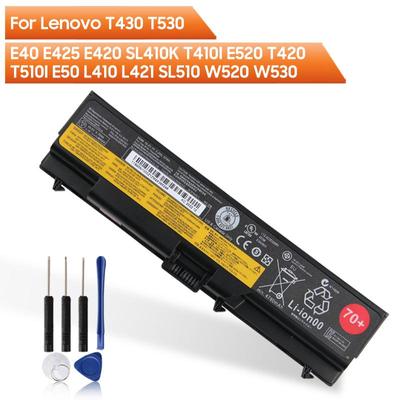 Replacement Battery For Lenovo ThinkPad T430 T530 E40 E425 E420 SL410K T410I E520 T420 T510I E50 L410 L421 SL510 W520 W530 L530 T430i L430