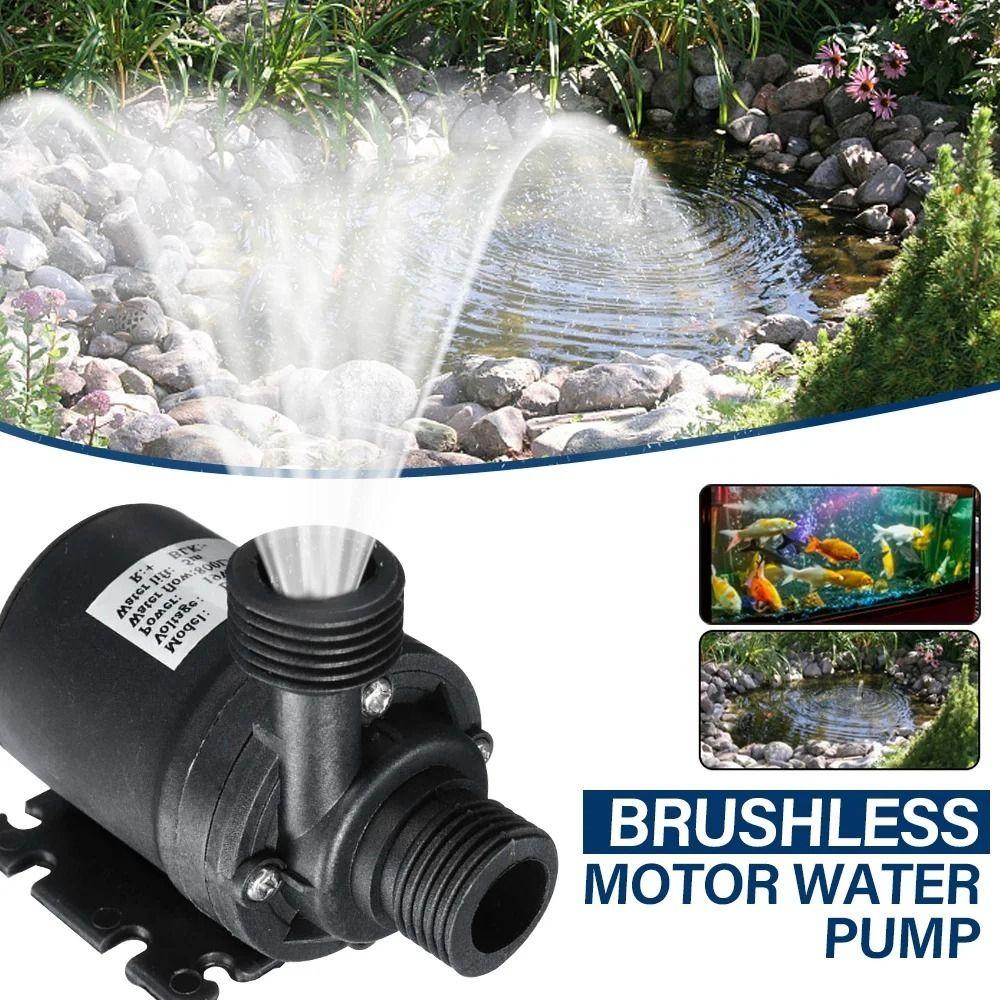 800L/H Micro Submersible Pump DC12V/24V Water Pool Pump Portable Centrifugal Pump  Heater