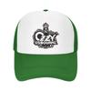Custom Ozzy Osbourne Metal Hard Rock Print Mesh Baseball Cap Unisex Breathable Sun Hats Outdoor Sports Adjustable Snapback Hat