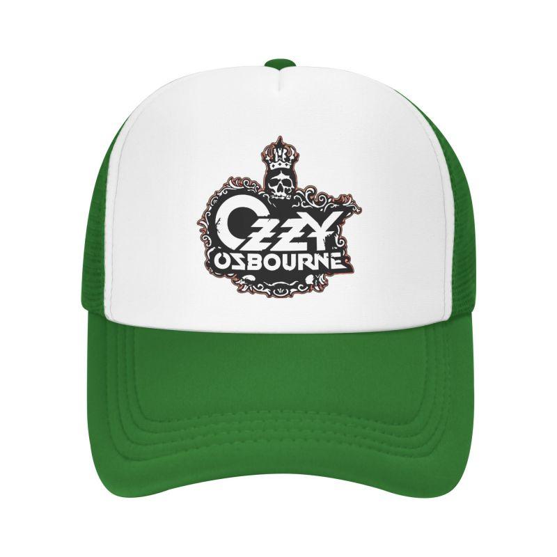 Custom Ozzy Osbourne Metal Hard Rock Print Mesh Baseball Cap Unisex Breathable Sun Hats Outdoor Sports Adjustable Snapback Hat