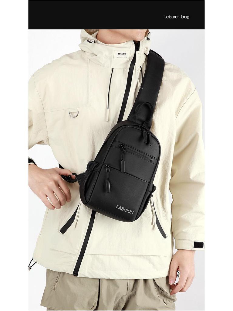 Men's Multi-Compartment Crossbody Bag: Outdoor Sports & Business Commute Handbag