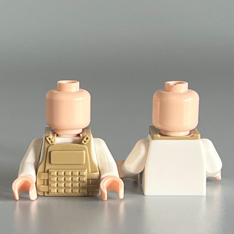 Compatible Building Block Miniature Body Armor Combat Single Vest Small Particle Building Block Accessories Toy Diy Assembly