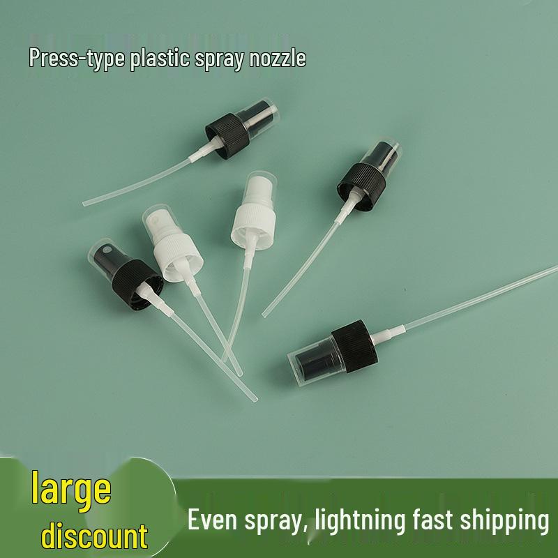 182024 Caliber White Plastic Fine Mist Spray Nozzle 18/410 Black