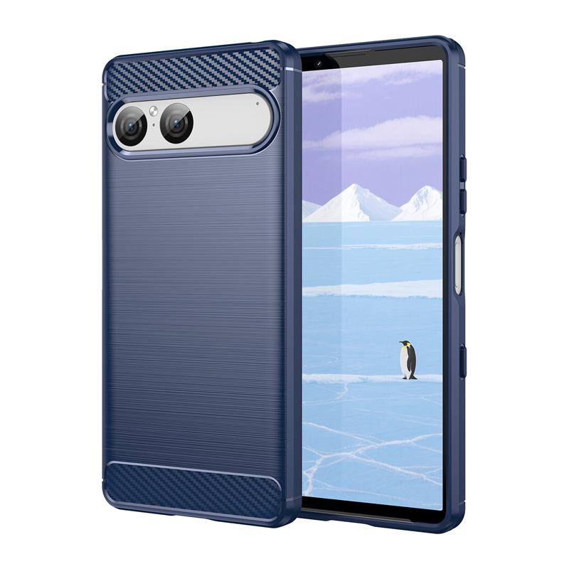 For Cover Sony Xperia 10 VII Case For Sony Xperia 10 VII Anti-knock Silicone Carbon Fiber Back Case For Sony Xperia 10 VII Case