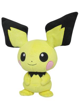 Sanei Boeki Pokemon ALL STAR COLLECTION Pichu Stuffed Toy Pokemon PP25 (S) W19×D9×H21cm
