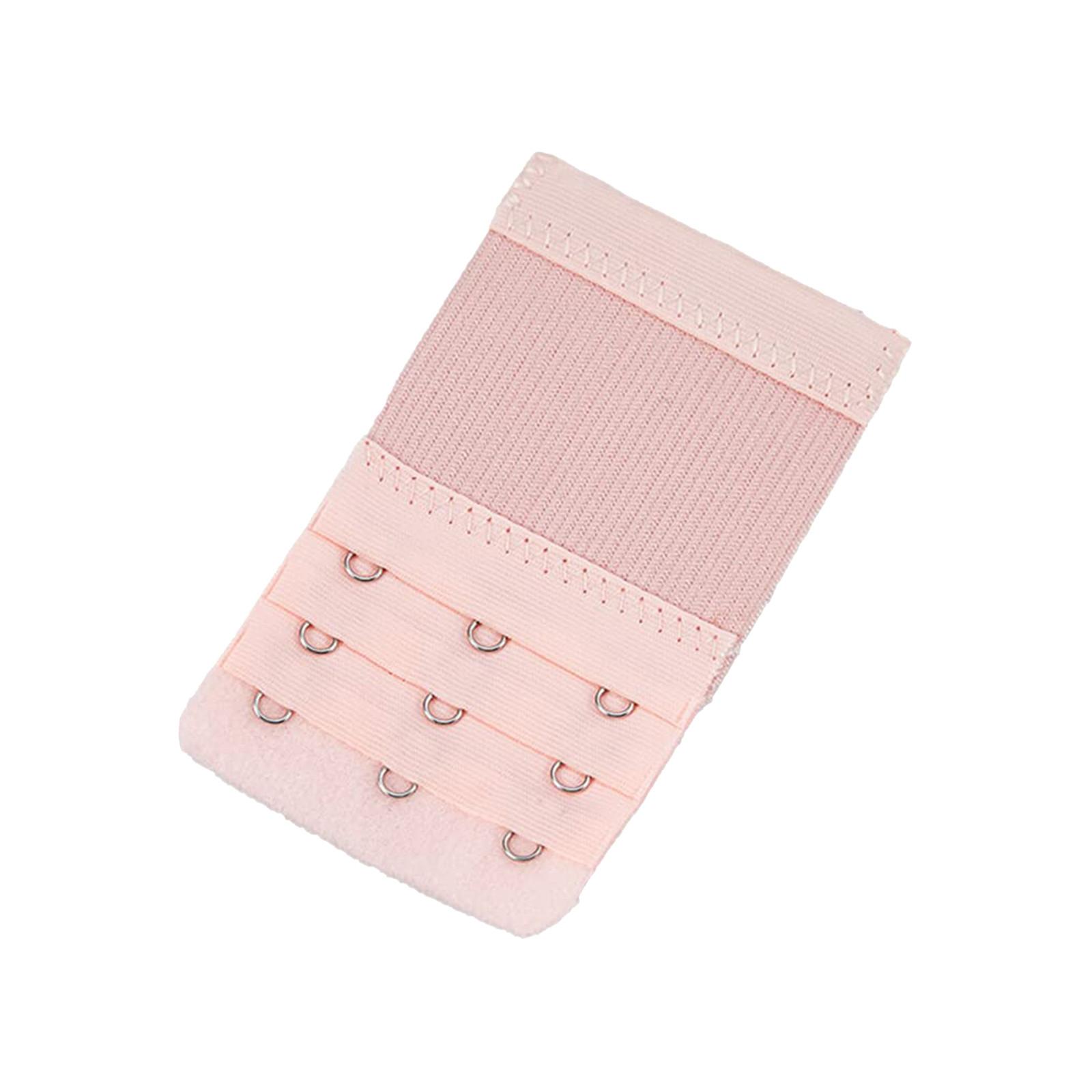 

Удлинитель для бюстгальтера, дышащий, 3 крючка, разноцветное регулируемое нижнее белье, сменное нижнее белье, пряжка для нижнего белья One Size розовый