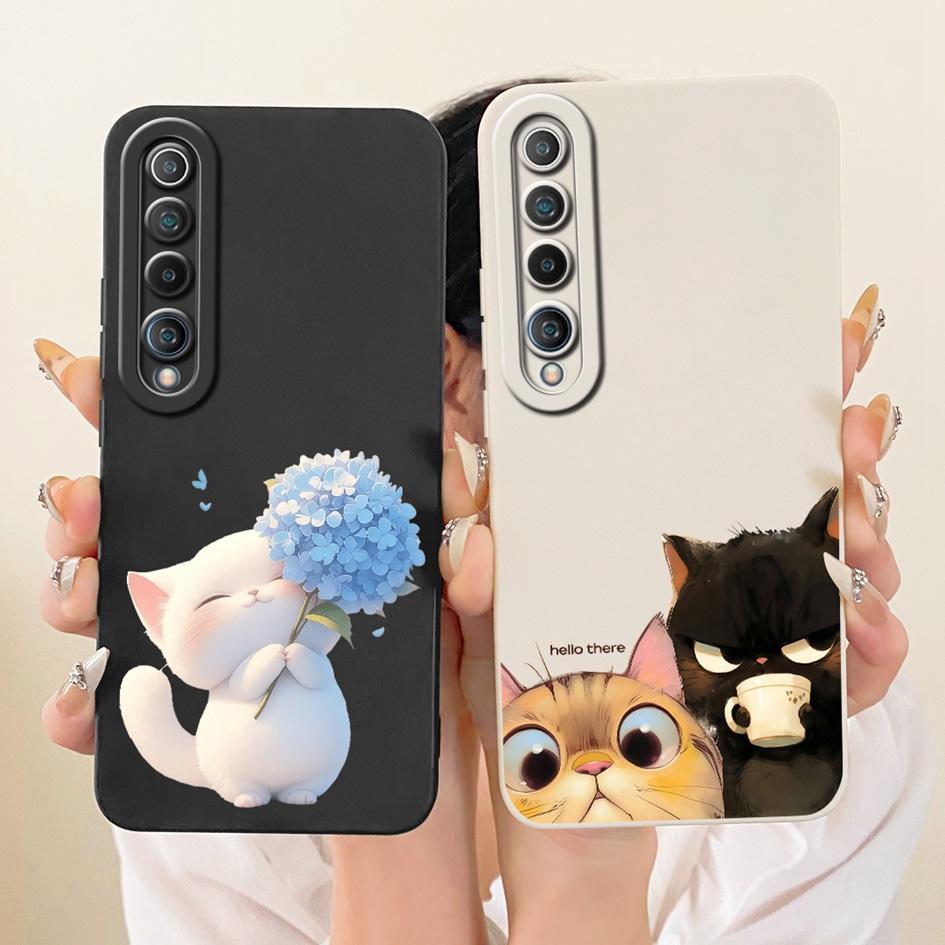 For Xiaomi Mi 10 5G Case Popular Flower Daisy Soft Silicone Shockproof Cover For Xiaomi Mi 10 Pro 5G Funda Mi10 Mi10Pro 5G Shell