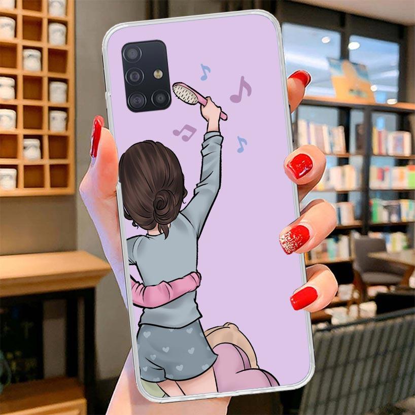 Girls Best Friends Forever BFF Cover Phone Case For Samsung Galaxy A12 A22 A32 A52 A72 A02S Phone Case Note 20 Ultra 10 S10 Plus