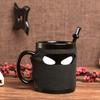 Tazza Ninja con Pollice in Su Britannico Tazza in Ceramica Tazza da Caffè con Sottobicchiere e Cucchiaino