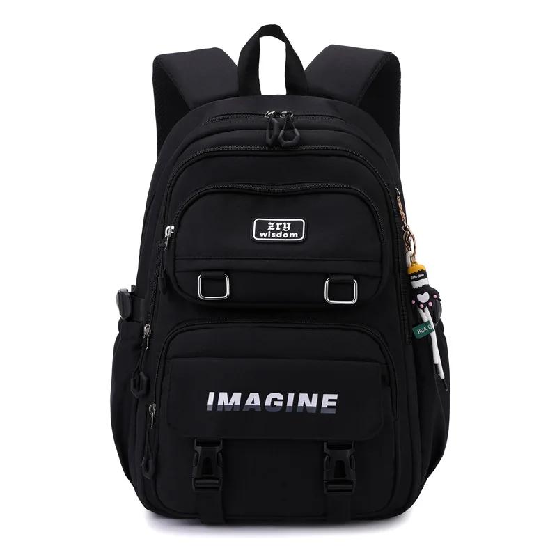

Новые водонепроницаемые детские школьные сумки для девочек, ортопедический рюкзак для начальной школы, детская школьная сумка, сумки для книг, Mochila Escolar чёрный