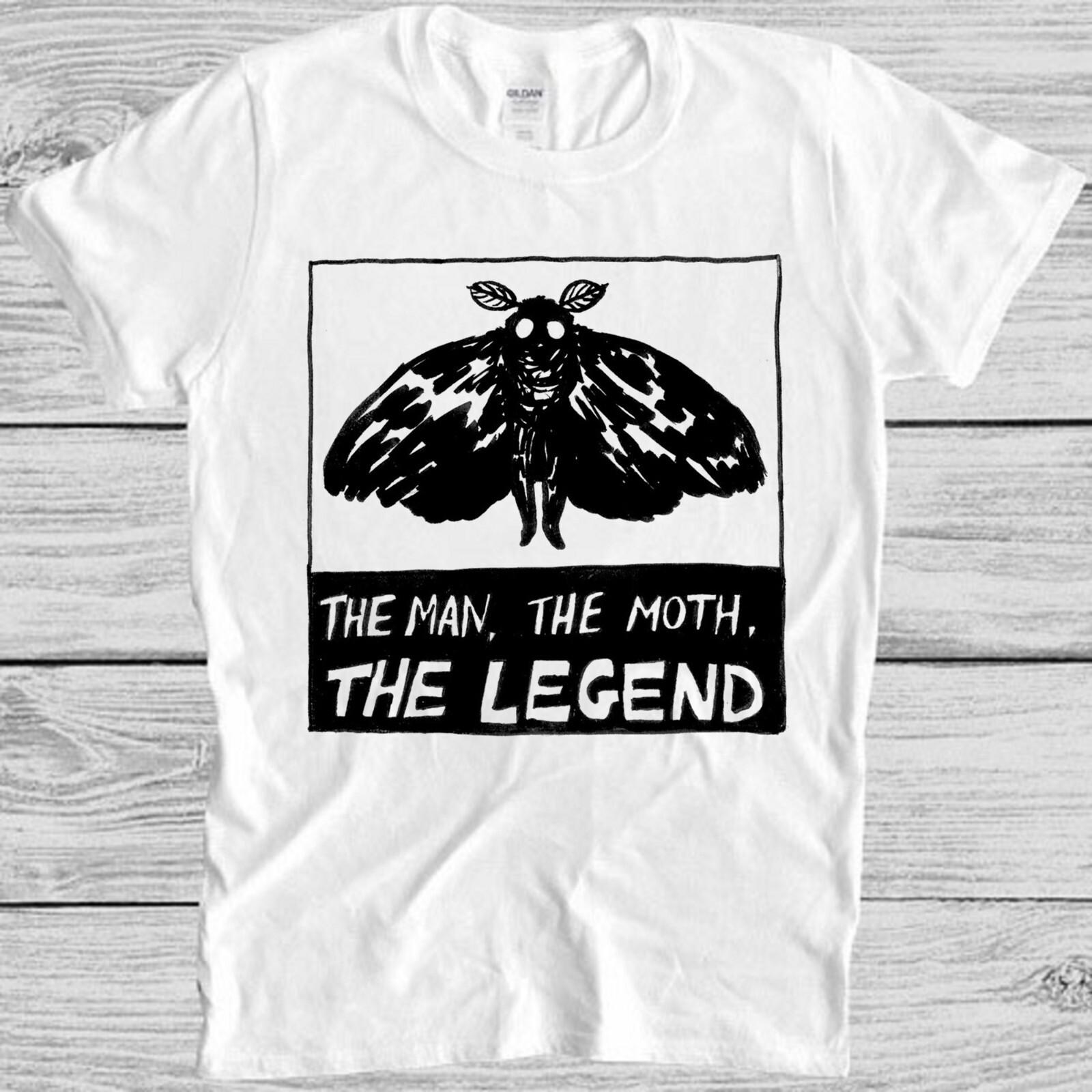 Mothman The Man The Moth The Legend Meme Cool Gift Top Tee T Shirt M1130 M