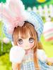 Azone International Akai Camera X SugarCups Bisquetina ~Happy Easter Bunny~ 1/12 Scale Soft Vinyl Head Collector's Scale Doll