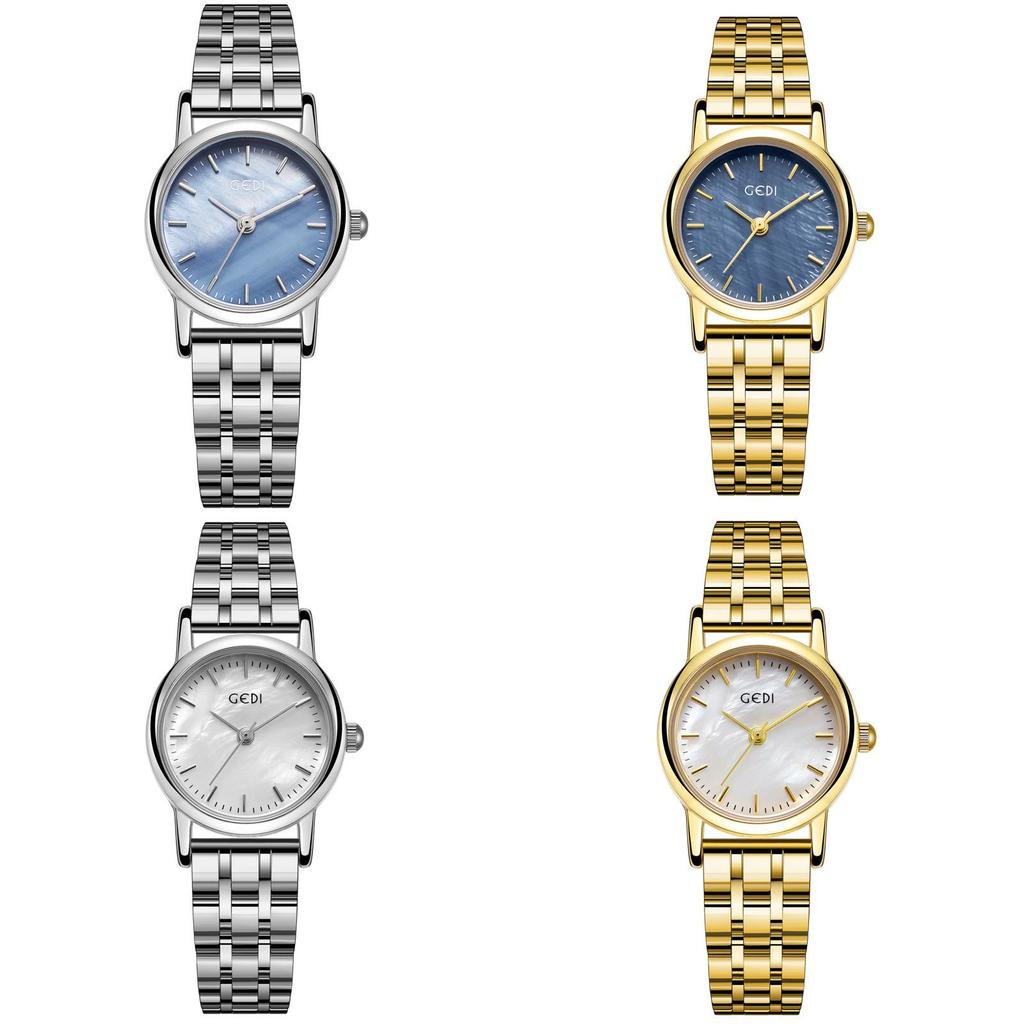 Gedi Pearl Mother Of Pearl Dial Womens Quartz Watch With Waterproof Mineral Glass For Daily Use
