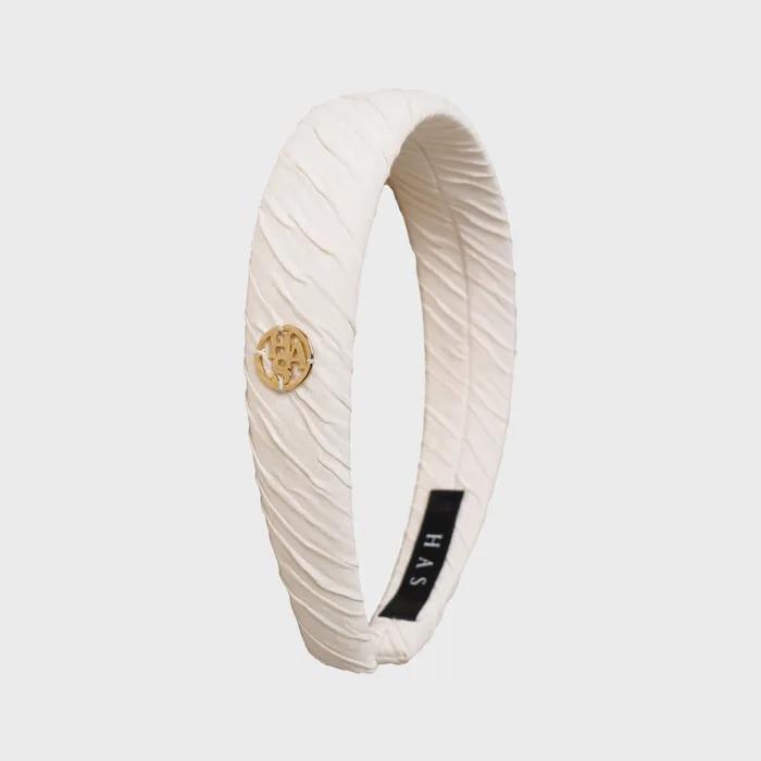 HML004 Twisted Fabric Hairband (Ivory, Soft Blue, Black)