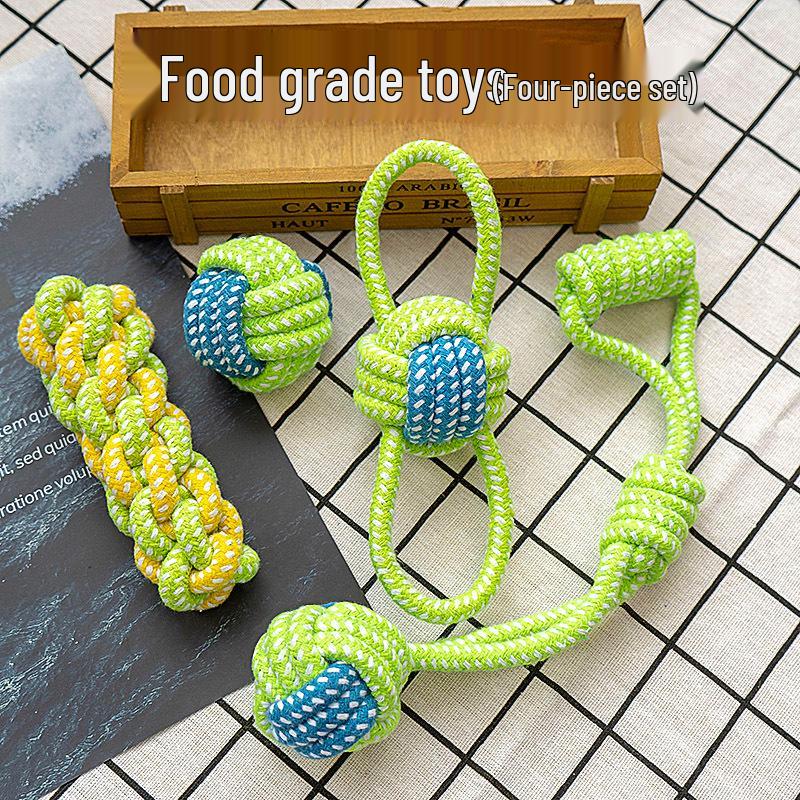 Durable Interactive Dog Chew Toy - Teeth Cleaning Rope for Boredom Relief