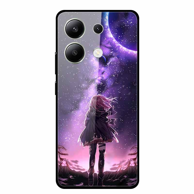 For Xiaomi Redmi Note 13 5G Phone Case Soft Bumper Tempered Glass Hard Back Cover Case For Redmi Note 13 Pro Case Note13 Pro Bag
