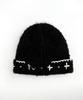 RUBATI Floral Hand-Stitched Beanie_Black