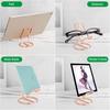 Cell Phone Stand for Desk, Metal Mobile Phone Stand Holder, Cute Rose Gold Cell Phone Display Holder Phone Dock Compatible with All Mobile Phones,