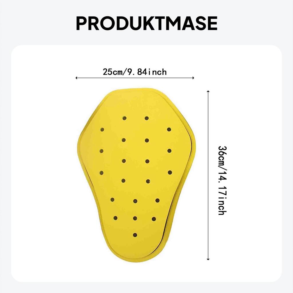 Motorcycle Jacket Back Protector Insert Pad Breathable Protective