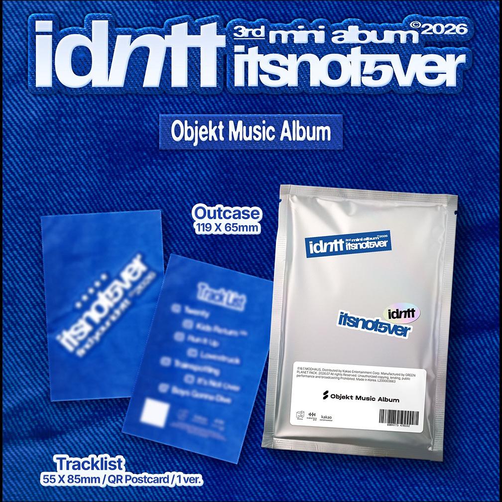 [Pre-order] idntt [itsnotover] Objekt Music ver. 3rd Mini Album + Free Gift